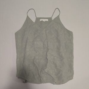 LOFT Floral Lace Gray Camisole
